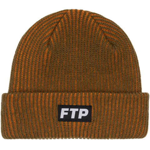 2-TONE LOGO BEANIE(OLIVE)