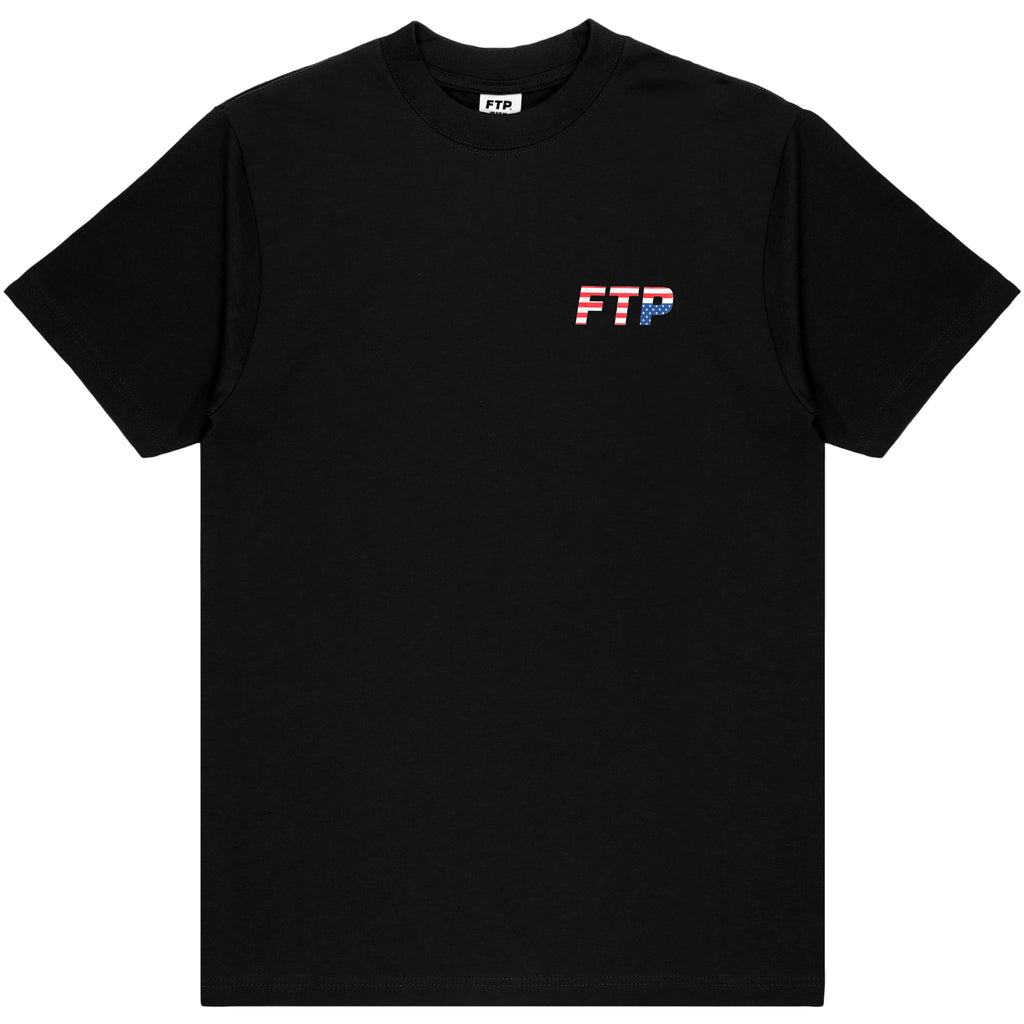 FLAG LOGO TEE(BLACK)