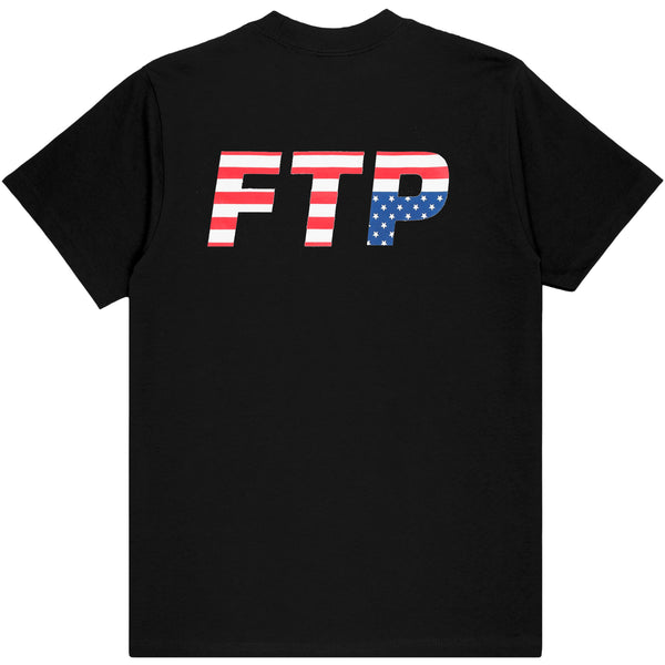 FLAG LOGO TEE(BLACK)