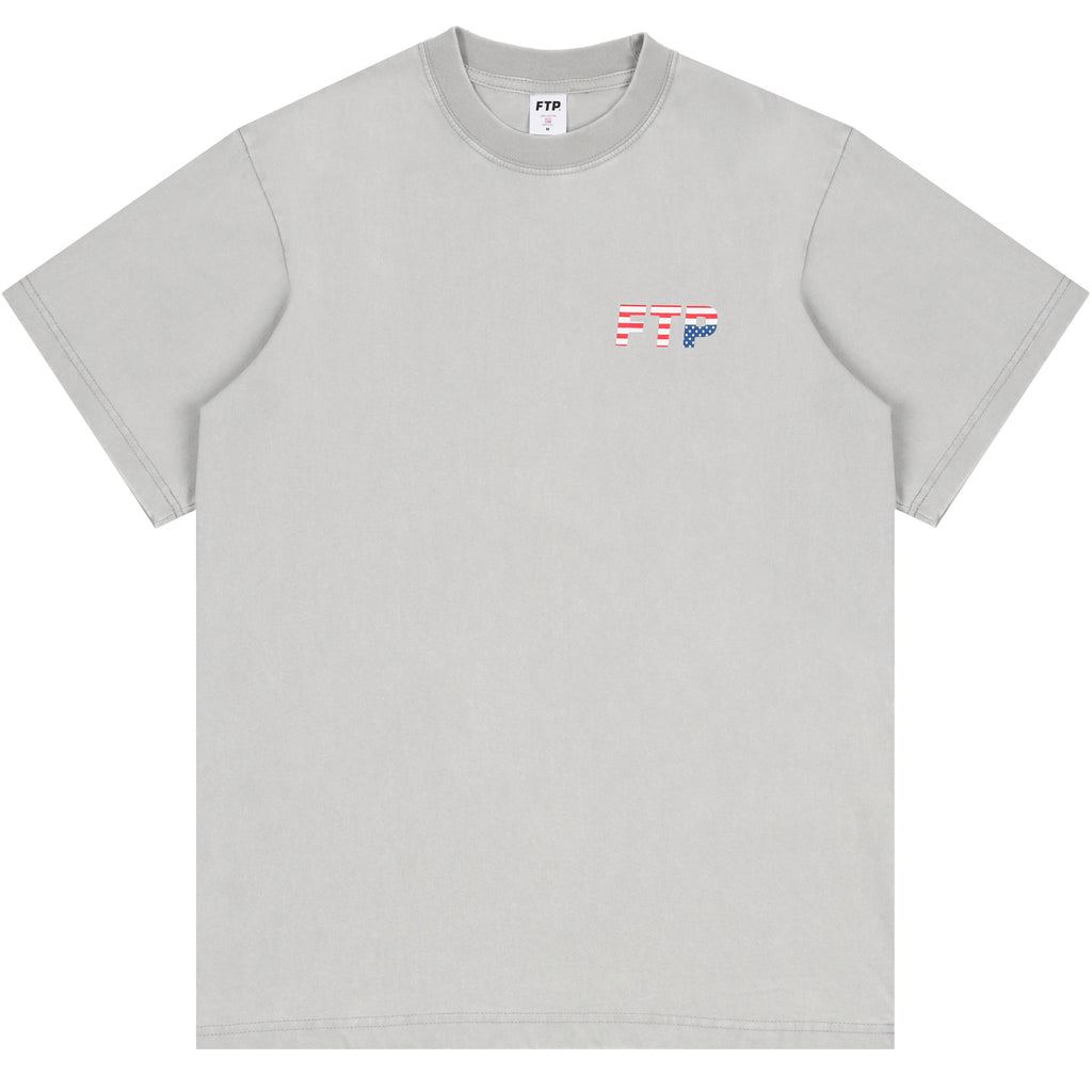 FLAG LOGO TEE(GRAY)