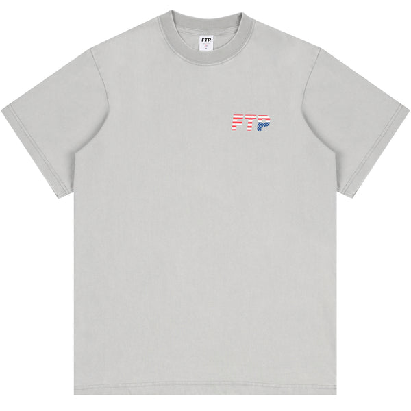 FLAG LOGO TEE(GRAY)