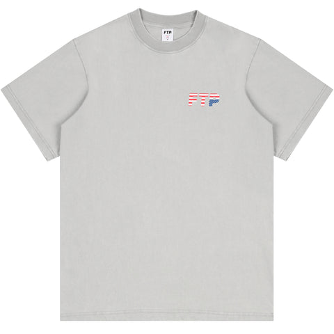 FLAG LOGO TEE(GRAY)