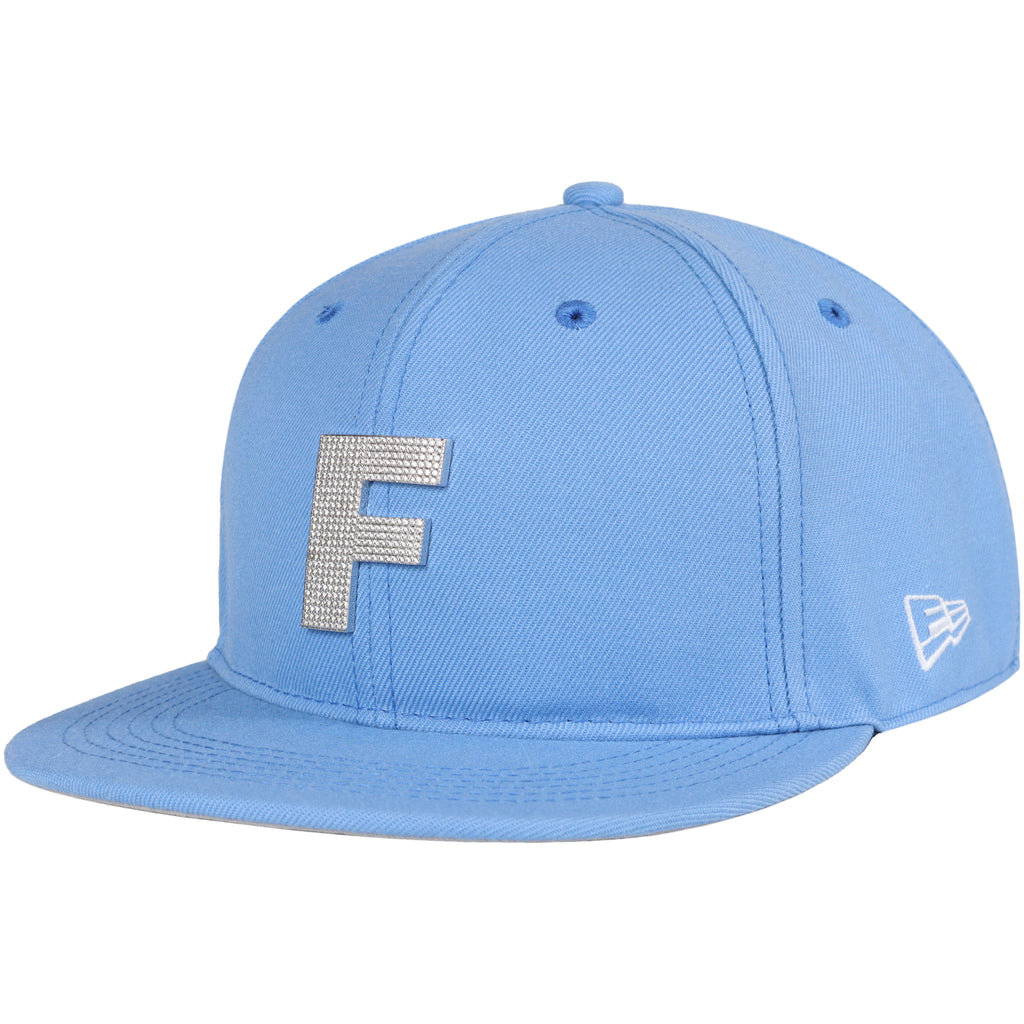 BLING F LOGO FITTED HAT(SKY BLUE) – FUCKTHEPOPULATION
