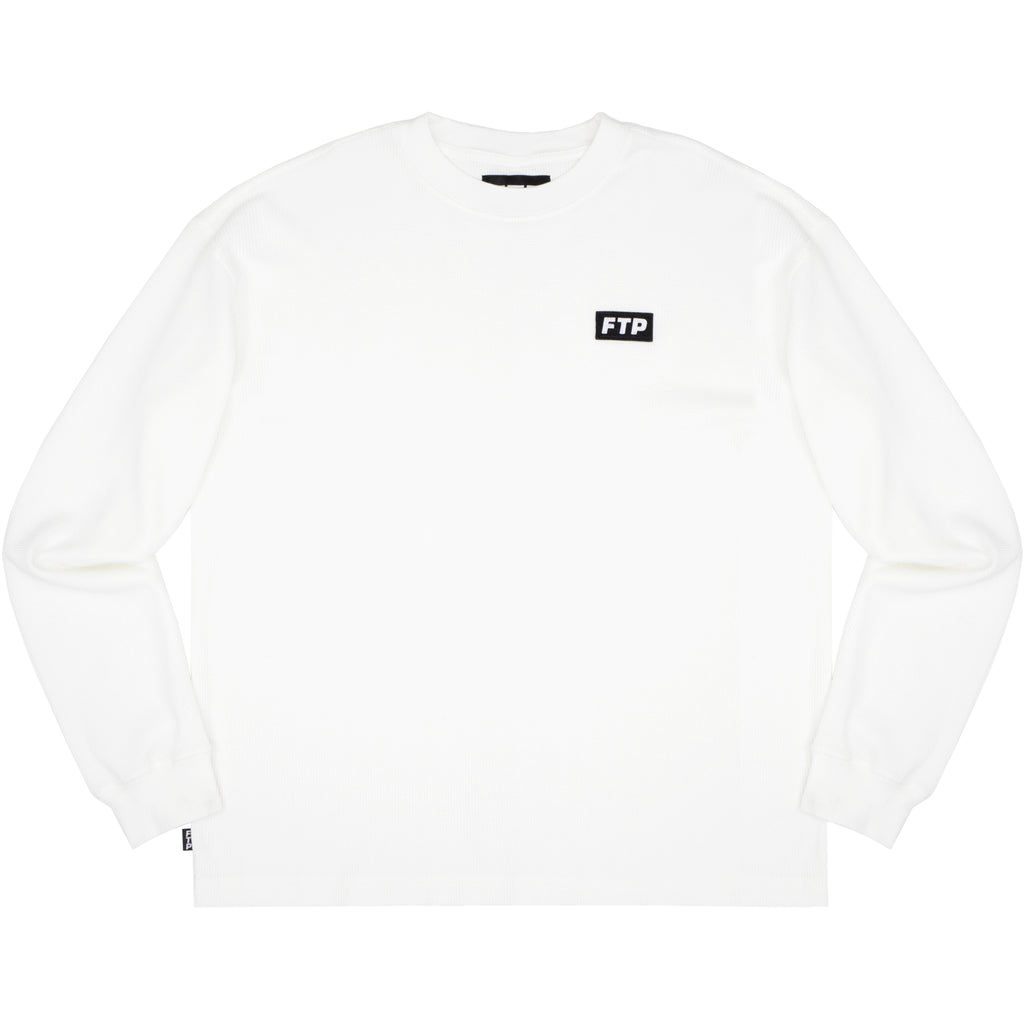 EMBROIDERED LOGO PATCH THERMAL(WHITE)