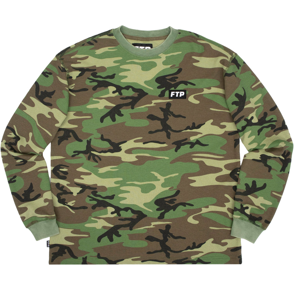EMBROIDERED LOGO PATCH THERMAL(WOODLAND CAMO)