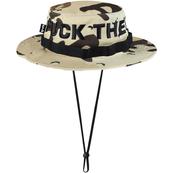 SPELL OUT FACE MASK BOONIE HAT(DESERT CAMO)