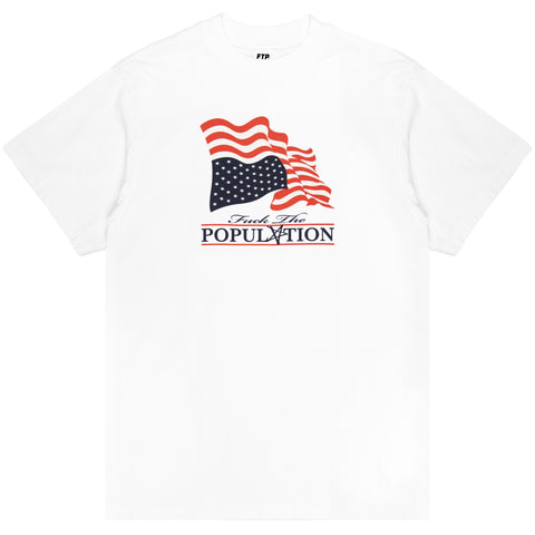 DISTRESS FLAG TEE(WHITE)