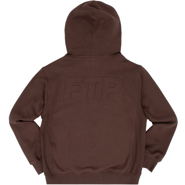 EMBOSSED LOGO PULLOVER(BROWN)