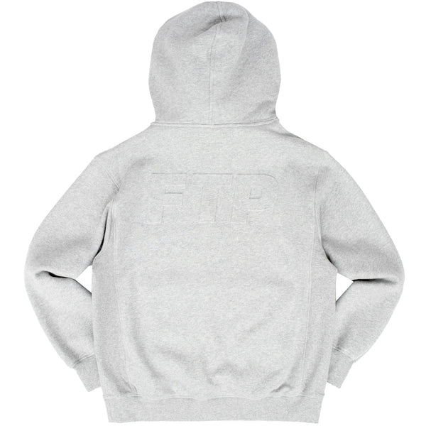 EMBOSSED LOGO PULLOVER(HEATHER GRAY)