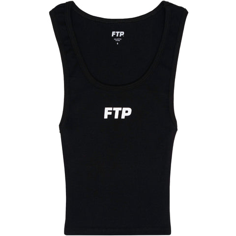 LOGO WOMEN'S CROP TANK TOP(BLACK)
