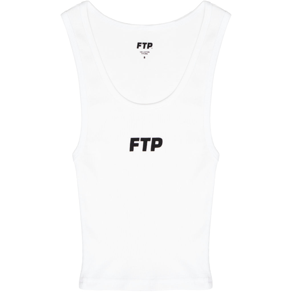 LOGO WOMEN'S CROP TANK TOP(WHITE)