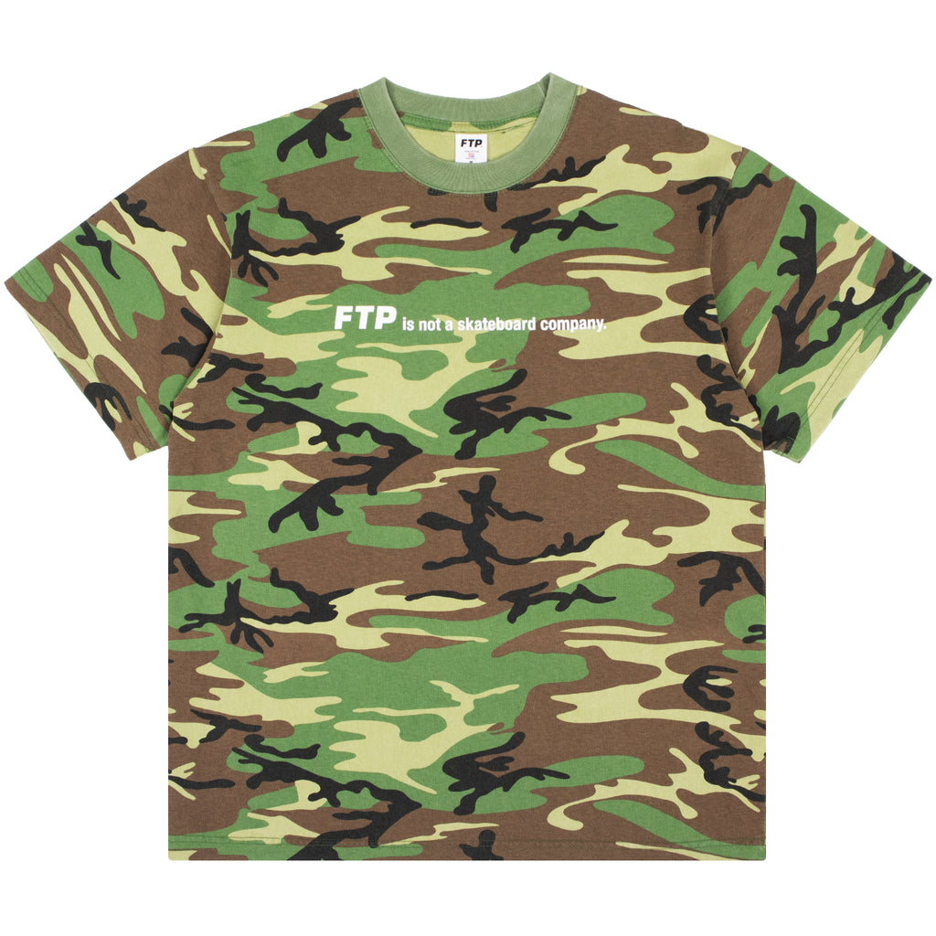 NOT A SKATEBOARD COMPANY TEE(WOODLAND CAMO)