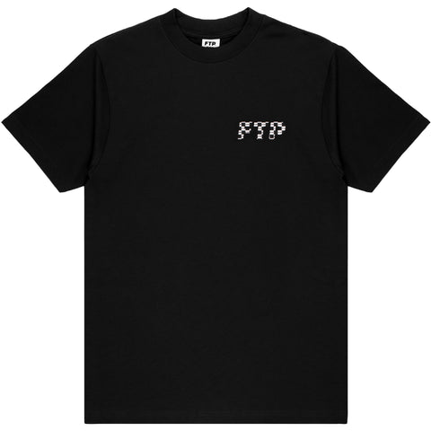CHECKERED LOGO TEE(BLACK)