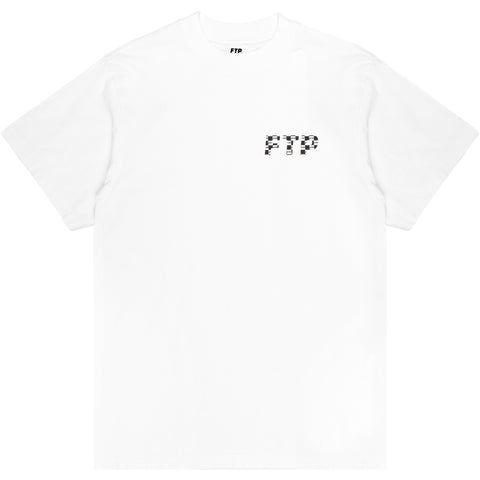 CHECKERED LOGO TEE(WHITE)