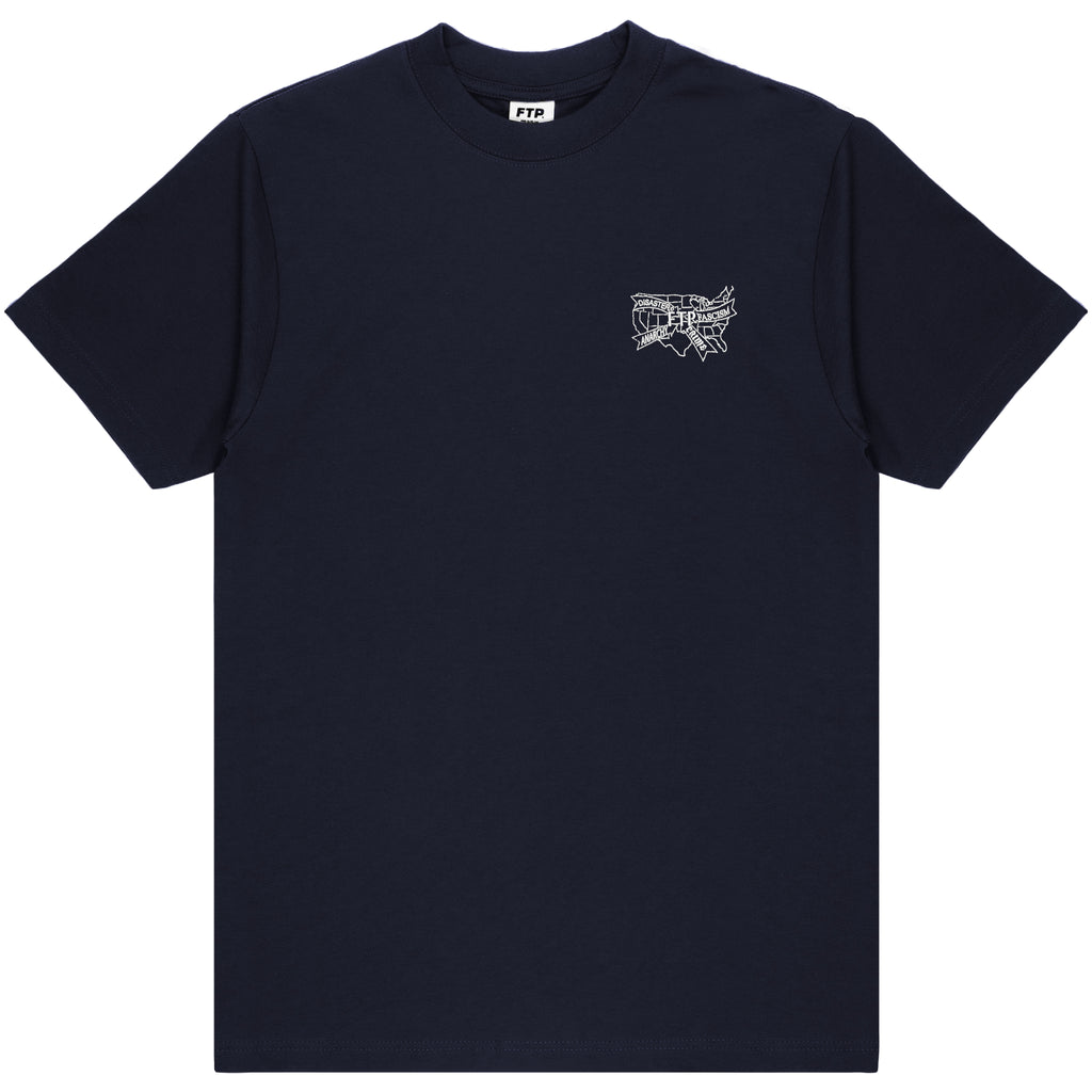 【ブラック】NYC TEE【ユニセックス】 LIBERTY TEE(NAVY) – FUCKTHEPOPULATION