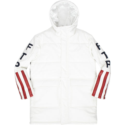 MADE IN HELL LEATHER PUFFER COAT(WHITE)