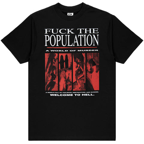 WORLD OF MURDER TEE(BLACK)