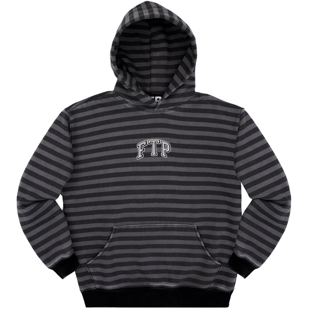 STRIPED ARCH LOGO PULLOVER(GRAY)