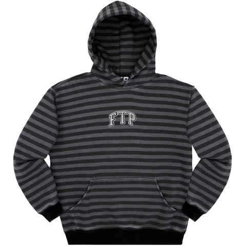 STRIPED ARCH LOGO PULLOVER(GRAY)