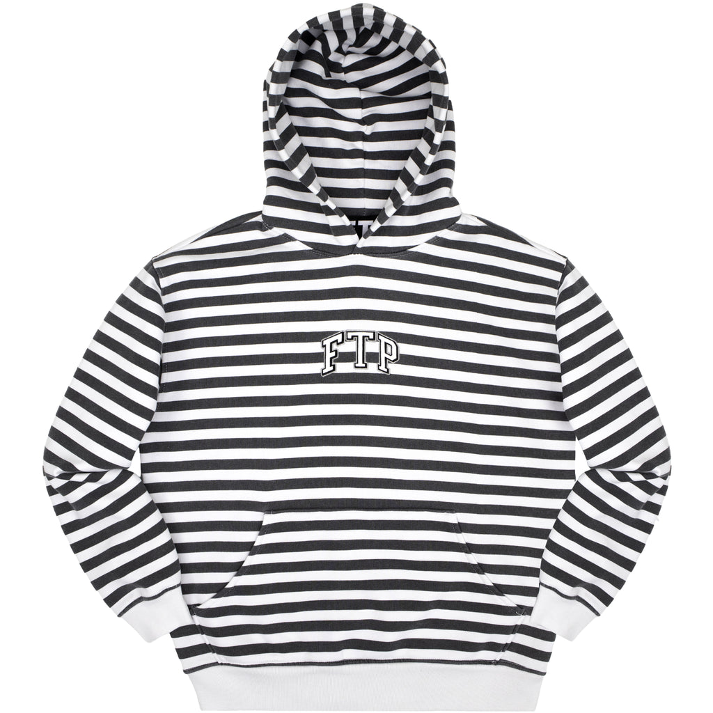 STRIPED ARCH LOGO PULLOVER(WHITE)