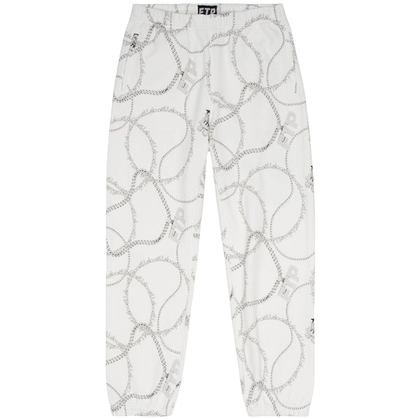 DIAMOND CHAIN SWEATPANT(WHITE)