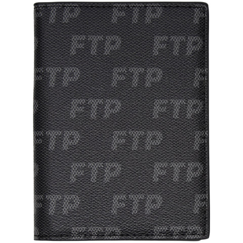 LOGO RÉPÉTÉ PASSPORT HOLDER(BLACK)