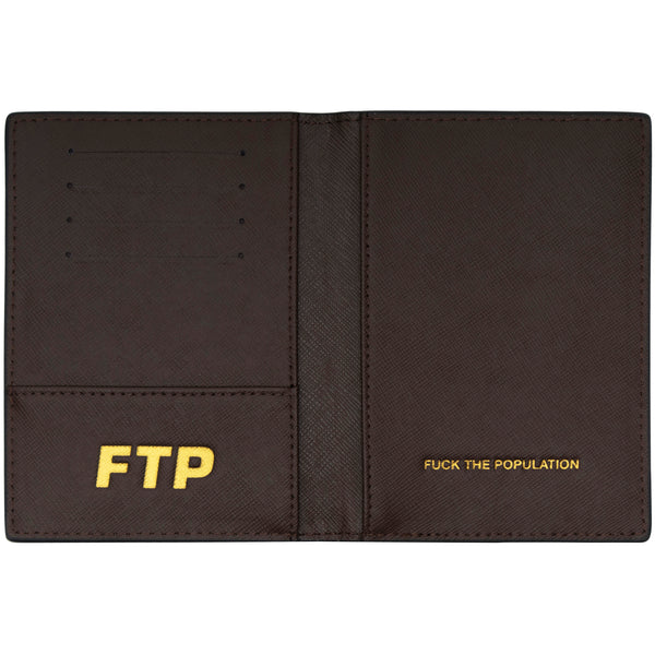 LOGO RÉPÉTÉ PASSPORT HOLDER(BROWN)