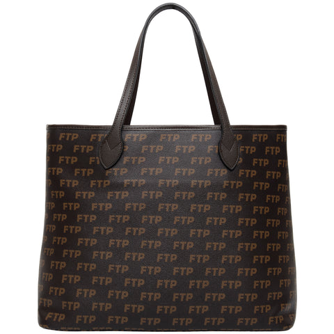 LOGO RÉPÉTÉ TOTE BAG(BROWN)