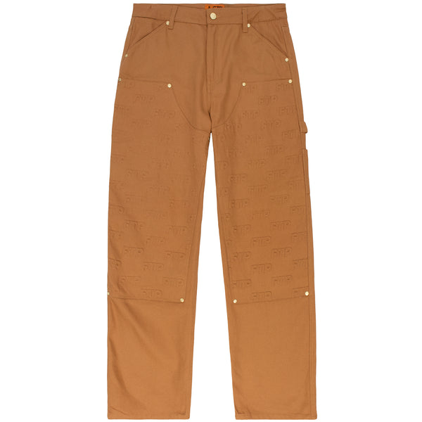 EMBOSSED LOGO WORK PANT(BROWN)