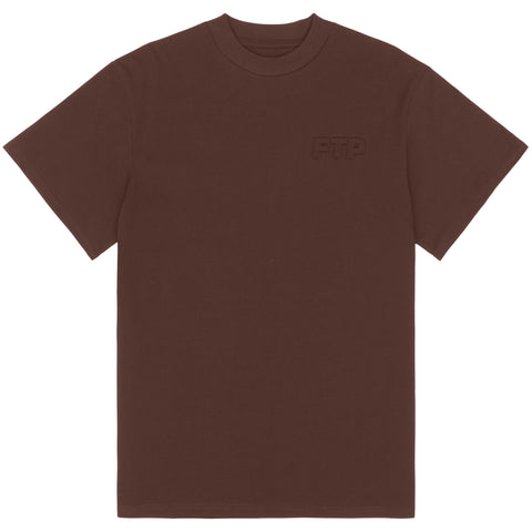 EMBOSSED LOGO TEE(BROWN)