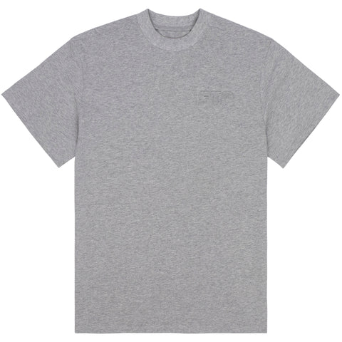 EMBOSSED LOGO TEE(HEATHER GRAY)