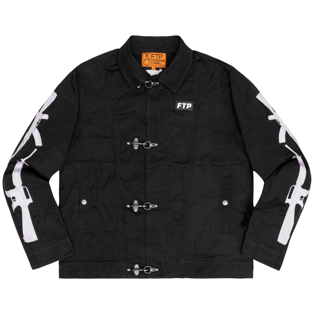 FIREARM WAXED WORK JACKET(BLACK) – FUCKTHEPOPULATION