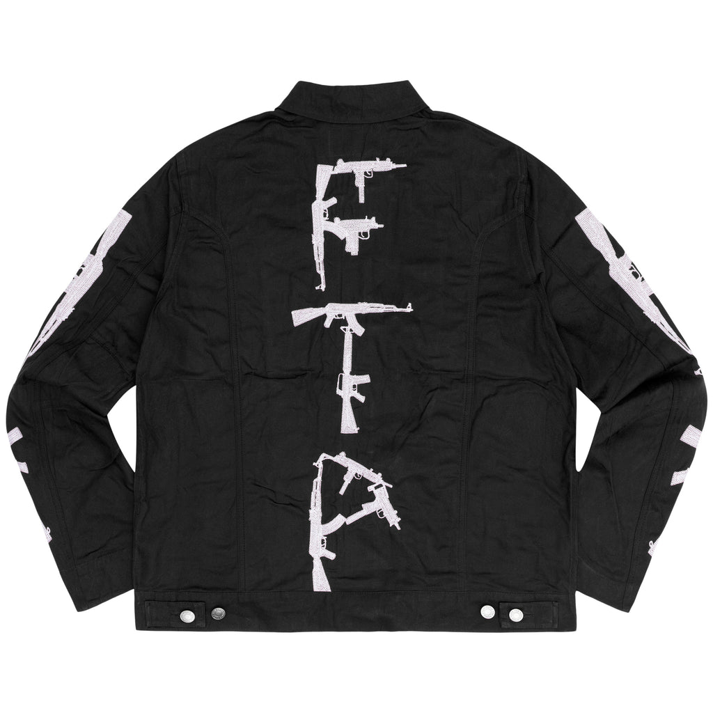 FIREARM WAXED WORK JACKET(BLACK) – FUCKTHEPOPULATION