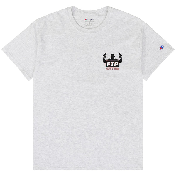 WEALTH & FITNESS TEE(ASH)