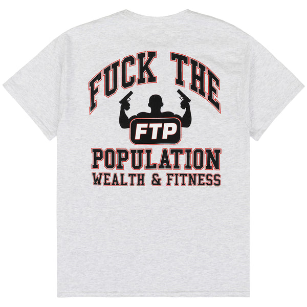 WEALTH & FITNESS TEE(ASH)