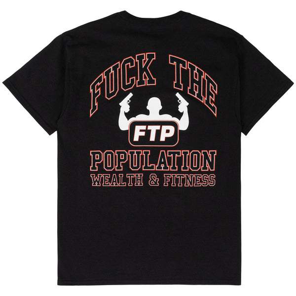 WEALTH & FITNESS TEE(BLACK)