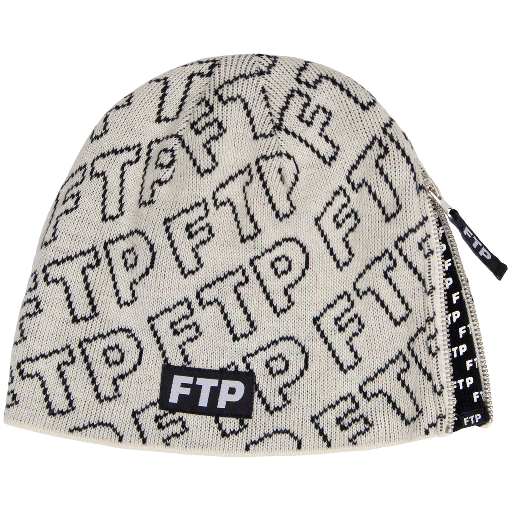 ZIPPER BEANIE(CREAM) – FUCKTHEPOPULATION