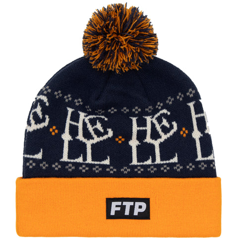 HELL POM BEANIE(NAVY)