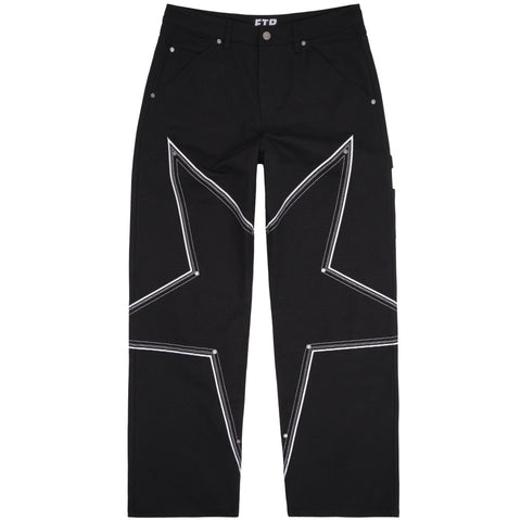 PENTAGRAM WORK PANT(BLACK)
